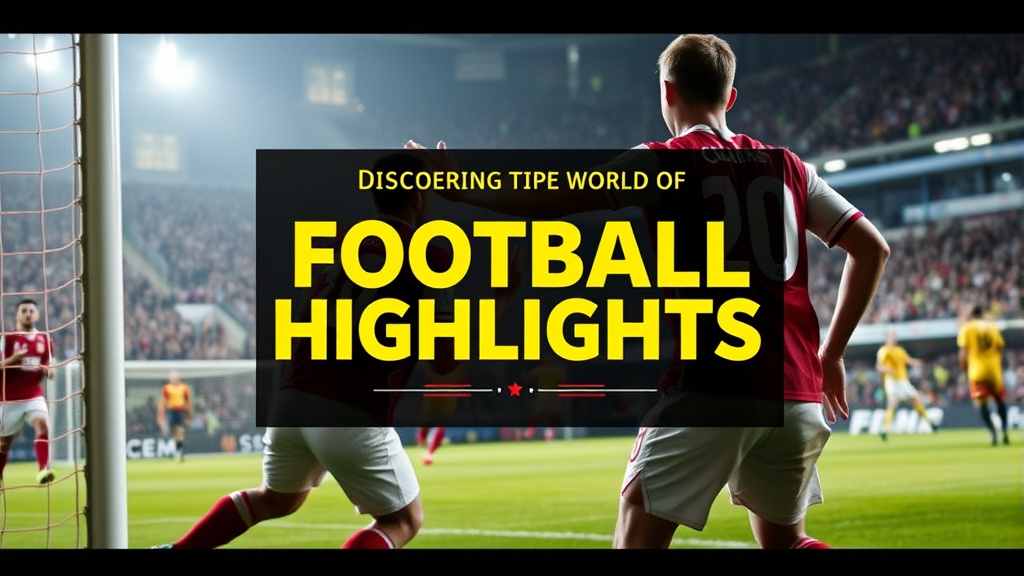 Khám Phá Thế Giới Highlight Bóng Đá - Những Khoảnh Khắc Chói Lọi Từ Các Trận Đấu